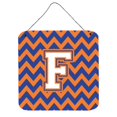 thumbnail image 1 of "Treasures Chevron Blue and Orange #3 Letter F Wall or Door Hanging Prints CJ1060-FDS66, 6"" H x 6"" W" Caroline's Treasures CJ1060-FDS66, 1 of 1