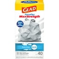 thumbnail image 6 of Glad ForceFlex MaxStrength Tall Kitchen Drawstring Trash Bags, 13 Gallon, Fresh Clean, 40 Ct, 6 of 9