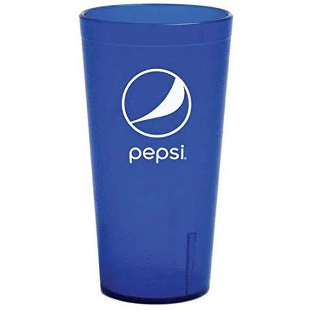 New (1) Pepsi Cola Restaurant Blue Plastic Tumblers Cups 16 oz Carlisle