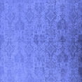 thumbnail image 1 of Ahgly Company Indoor Square Oriental Blue Industrial Area Rugs, 7' Square, 1 of 4