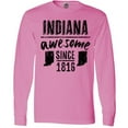 thumbnail image 3 of Inktastic Indiana Awesome Since 1816 Long Sleeve T-Shirt, 3 of 5