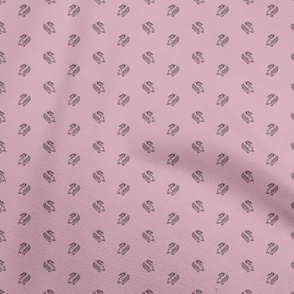 oneOone Polyester Spandex Light Pink Fabric Retro Minimal Iron Diy Clothing Quilting Fabric Print Fabric By Yard 56 Inch Wide