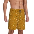 thumbnail image 2 of Sikiie Honey Bee Gnomes Mens Pajama Shorts, Lightweight Lounge Pant with Pockets Soft Sleep Pj Shorts for Men, 2 of 6