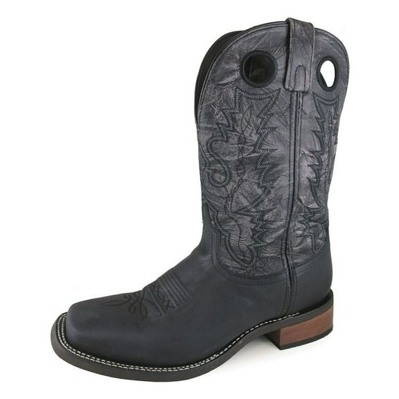 Smoky Mountain Western Boots Mens Duke Leather Black Distress 4912