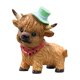 thumbnail image 3 of Resin Statue Of Scottish Cow - Cute And Realistic Baby Calf Figurine For Home Festival Decoration And Display, 3 of 7