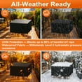 thumbnail image 6 of NAWAY 72"x52"x28" Rectangular Custom Heavy Duty 420D Waterproof UV Resistant Patio Furniture Cover,Black, 6 of 6