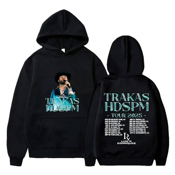 Luis R Conriquez Trakas HDSPM Tour Hoodies Cosplay Women Men Fashion Long Sleeve Sweatshirts