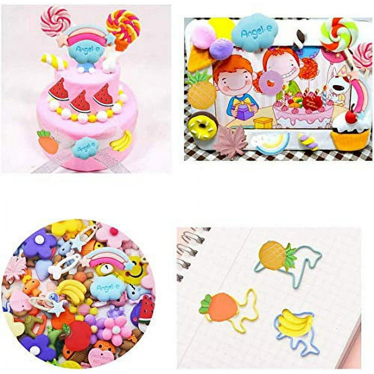 Slime Charms Cartoon Animal and Fruit Cute Set - Mixed Lot