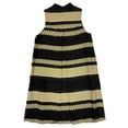 thumbnail image 2 of Hanley Mellon Women's Mallorca Jacquard Swing Dress 2 Black & Tan, 2 of 2