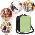 thumbnail image 5 of Defioc Green Gingham Print Lunch Box for Men & Women, Insulated Lunch Bag Thickened Thermal Leakproof Lunch Tote Bag for Adult Office Travel Picnic, 5 of 8