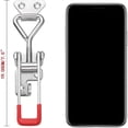 thumbnail image 3 of Heavy duty adjustable toggle latch clamp with lock hole 660lbs holding capacity large pull action latch for mechanical, 3 of 4