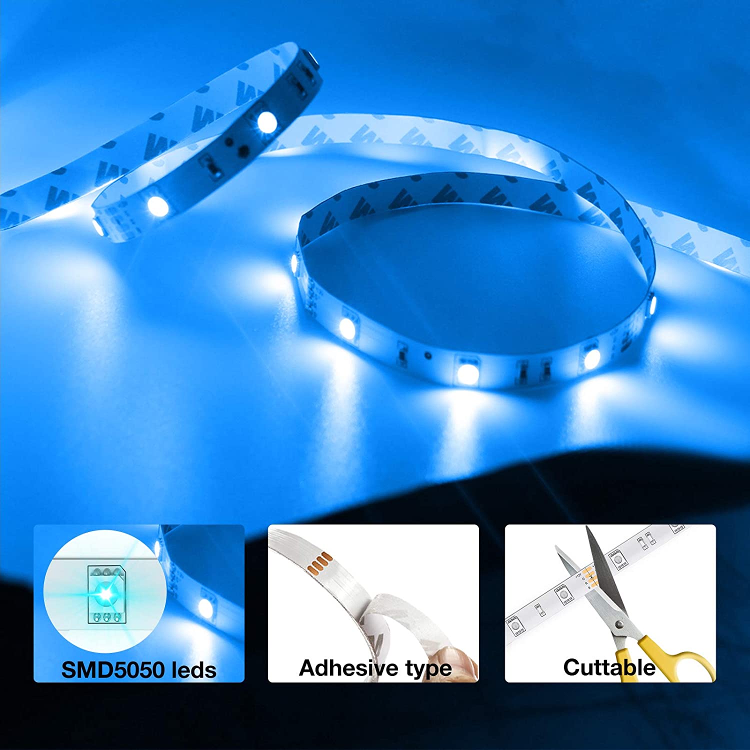 Daybetter 100ft Led Strip Lights with Remote and Power Supply photo 5