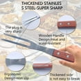 thumbnail image 3 of Meat Forks with Wooden Handle BBQ Stainless Steel Carving Fork for Kitchen Roast, 13 Inch, 3 of 7