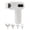 White, variant on Massage Gun, Deep Tissue Percussion Muscle Massager Handheld Cordless Back Massager with 6 Speeds and 4 Heads(Black)