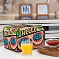 thumbnail image 5 of KLL Hello Summer Print 4 Slice Toaster Dust Covers Kitchen Small Appliance Cover with 2 Pockets,Can hold Jam Spreader Knife & Toaster Tongs (12.4 x 10.6 x 8.2), 5 of 6