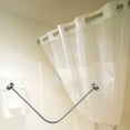 thumbnail image 4 of yuksok Bathroom Curved Shower Rod Telescopic Clothing Rod Telescoping Curved Shower Rod 70cm-95cm, 4 of 9