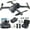 Black, variant on Holy Stone HS175 GPS Drone with Camera for Adults, RC Quadcopter with 2K Camera, Auto Return Home, 2 Batteries, Gray