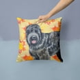 thumbnail image 2 of Carolines Treasures BB9938PW1414 Black Russian Terrier Fall Fabric Decorative Pillow  14Hx14W multicolor, 2 of 4