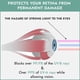 thumbnail image 5 of Super Sunnies EVO Flex UV Protección para los ojos Protectores para los ojos que cumplen con la FDA, gafas para cama de bronceado, gafas de terapia de luz roja con correa, 1 paquete - Verde azulado, 5 of 7