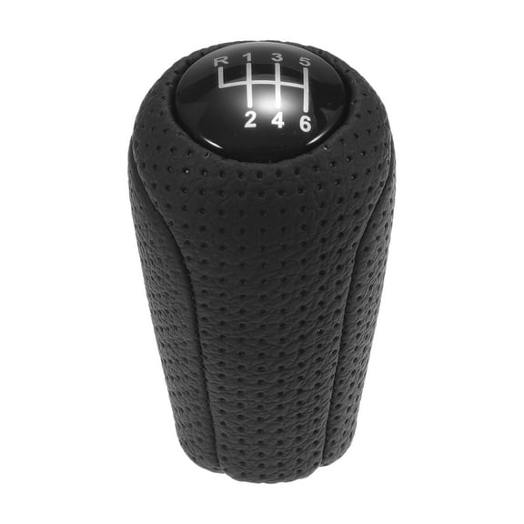 Unique Bargains Gear Shift Knob 6 Speed Manual Gearbox Stick Shifter Lever Knob for Mazda 5 2012-2015 Faux Leather