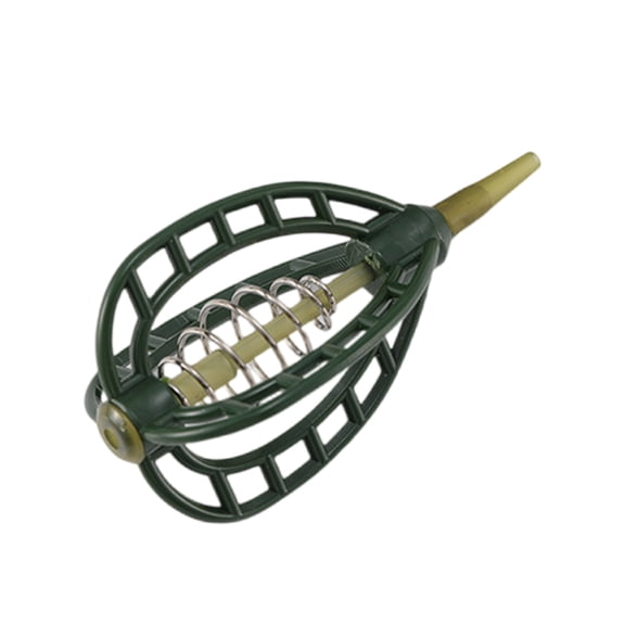 Fishing Equipment Accessory Feeder Cage Spring Feeder Baits Holder Plastic Baits Cages Holders