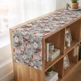 thumbnail image 6 of Pink Green Spring Floral Table Runner, Vintage Botanical Summer Washable Cotton Linen Table Runners 90 Inches Long, Dresser Scarf Runner for Dining/Coffee/Kitchen/Hallway Tables 13''x90'', 6 of 9