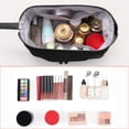 thumbnail image 5 of Bolsa de maquillaje Bolsa de maquillaje de doble capa diaria para mujer Bolsa de brochas de maquillaje portátil, 5 of 5