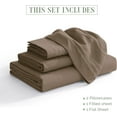 thumbnail image 2 of Elegant Comfort 1500 Series Bed Sheets All Around Elastic 18 - 24 Inches Deep Fitted Sheet - Extra Deep Pocket Sheets - California King Navy Blue, 2 of 5