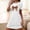 White, variant on YHAJDS Pajama Dress For Women Plus Size Short Print Front Round Neck Short Sleeve Nightgown
