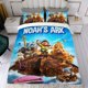 thumbnail image 4 of El Arca de Noé Conjunto de sábanas temático, trío de piezas, cómodo y amigable con la piel, diseño único, regalo de decoración para el hogar para familiares, amigos y fans,140cm *210cm, 4 of 6