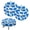 Blue Beige Cow Print, variant on COEQINE Stool Covers Elastic Round Bar Stool Cushion Padded Cover 12"-14" Breathable Saddle Stool Cover for Home Bar Coastal Decor, 2 Count, Beach Sea Turtle Starfish