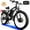 White, variant on 60V 6000W Peak Electric Motorcycle for Adults, Dual Motor AWD Ebike, 50MPH Top Speed, 25AH Removable Battery, 26x4.0 Fat Tire All-Road Mountain Bike, UL2849 Certified