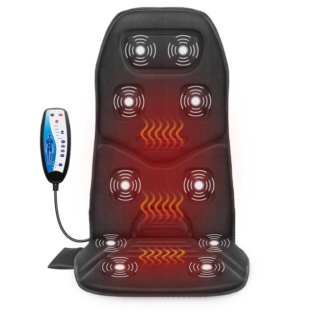 Cojín de asiento de masaje COMFIER 10 motores de vibración con calor
