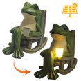 thumbnail image 4 of CARRFA Miniature Frog Garden Statue, Solar Frog Fairy Light Decor, Art Garden Frog Gift for Patio, Yard, Lawn Ornament, 4 of 9