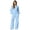 Light Blue #669, variant on Women's 2 Piece Hoodie Set Pullover Sweatshirt and Wide Leg Pants, Relaxed Casual Fall Lounge Outfit with Side Pockets Weekend Matching Sweatsuit, S