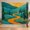 B, variant on XaaKee Tapestry Wall Hanging Verdant Crest Tapestry High-Quality Polyester Room Tapestry 60x40Inch