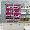 thumbnail image 4 of Cow Pattern Stripes Rose Red Curtain Home Decoration Living Room Short Curtains Window Treatments For Kitchen Bedroom, 4 of 6