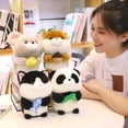 thumbnail image 4 of Juguete de peluche de Panda de bambú con forma de bola redonda súper lindo, animales de dibujos animados de peluche de alta calidad, muñeca de gato negro, juguetes de postre de hámster, 4 of 5