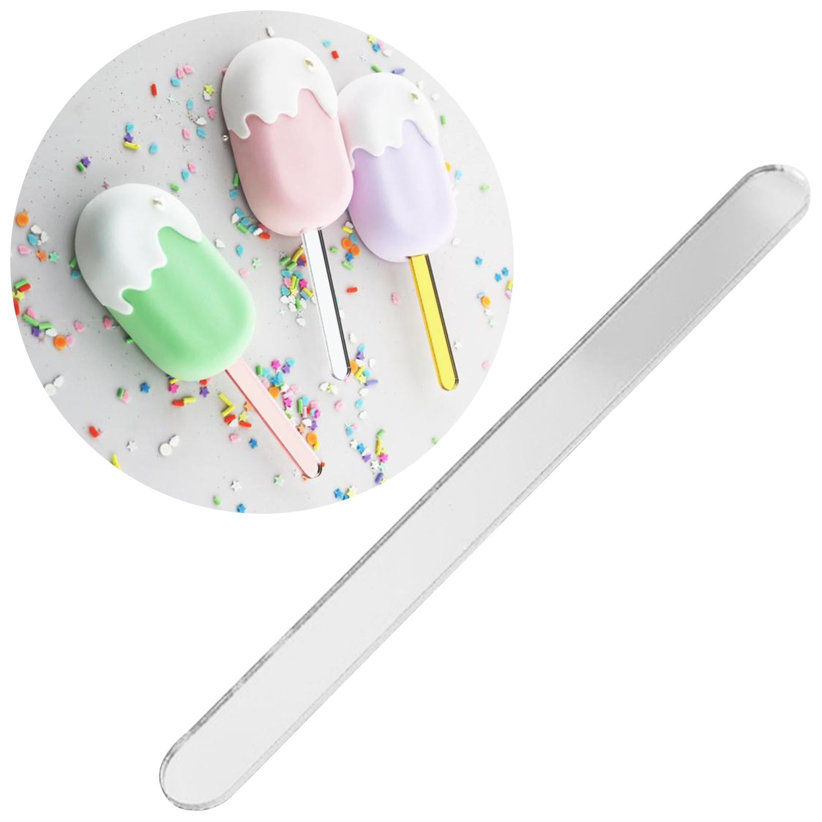 Baoblaze 4x Sticks Candy Making Stick DIY Craft Cake Sticks Smooth for Homemade Cake, Ice , Snacks