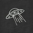 thumbnail image 2 of Dalix UFO Embroidered Cotton Relaxed Boxy Fit Short Sleeve Crewneck Tee Shirt Mens in Dark Gray M Medium, 2 of 5