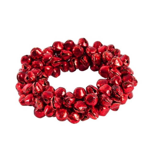 SARO NR939.R Petite Clochette Anneau de Serviette Rouge - Lot de 4