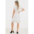 thumbnail image 4 of Maternity Ruffle Dress with Butterfly Sleeves and Adjustable Belt, 4 of 4