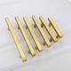 thumbnail image 5 of Goldenwarm - Juego de 20 tiradores dorados para gabinetes de 4 pulgadas (102 mm), manijas para cajones de latón cepillado, herrajes para gabinetes de cocina - Ls1212Gd102, tiradores cuadrados dorados, 5 of 5