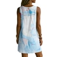 thumbnail image 5 of Dresses for Womens 2026 Summer Plus Size Fashion Print Sleeveless V-neck Loose Pocket V-neck Casual Dress, 5 of 6