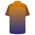 thumbnail image 5 of TKLPEHG Summer Tops for Women Short Sleeve T Shirts Fashion Short Sleeve T Shirts Lightweight Summer Gradient Color Graphic Tee Casual Loose V Neck Pleated Tunic Tops Blouses(Orange,XXL), 5 of 5