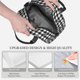 thumbnail image 3 of Easygdp Black Tartan Plaid Caja de Almuerzo para Mujeres y Hombres, Bolsa de Almuerzo Insulada, Bolsas Reutilizables Impermeables para Viajes, Trabajo y Picnics, 3 of 7