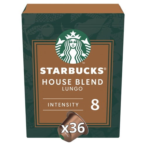 Starbucks by Nespresso House Blend, 36 pods per pack, British Import (Pack of 3)