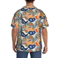 thumbnail image 3 of Yiaed Fashionable Paisley Print Mens Casual Wrinkle Free Shirts Short Sleeve Button Down Summer Stretch Dress Shirt-XX-Large, 3 of 5