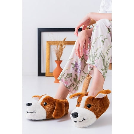

Winter Fluffy Footwear Dog Fluffy Cotton Slipper