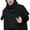 Black, variant on Women's Solid Color Slit High Collar Shawl Knitted Scarf Warm Pullover Woolen Scarf with Sweater Tops Scarf Shawl Wrap Scarf